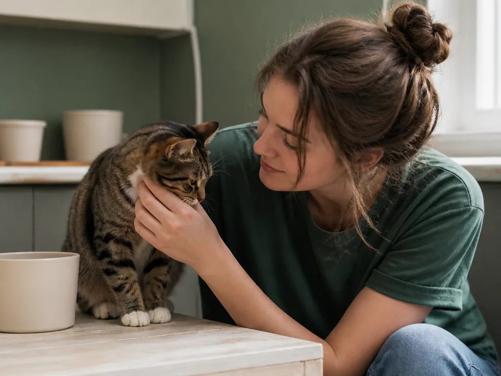 Chat chez le vétérinaire recevant un examen de contrôle pour prévenir les maladies
